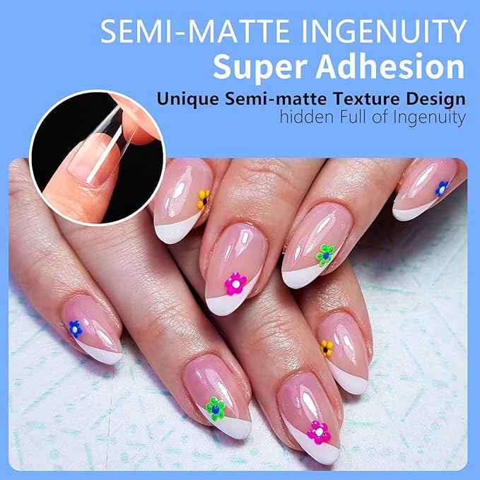 Almond Nail Tips Press on Nails, Fake Nails for DIY Home Nail Art, Long Full Cover Acrylic Nail Tips 600Pcs, Semi - Matte Finish for Salons & Gifts - Viywicz