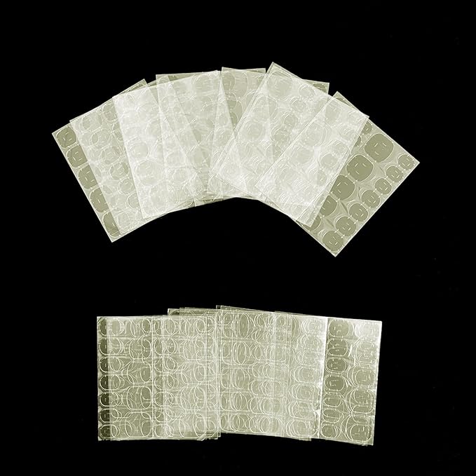 20 Sheets Press on Nails Sticky Tabs,480 PCS Nail Adhesives Tabs Waterproof Gel Glue Stickers Breathable Jelly Double-Sided Adhesive Tapes for Press Ons False Nail Tips Manicure Glue Sticker