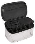Marble Nail Art Set - Organizer with Compartment, Travel Case, Nail Tool Bag, Holder, Manicure Set Accessories