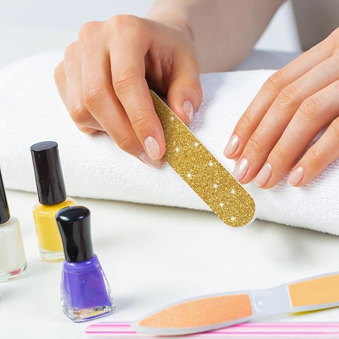 Mudder 150 Pack Mini Nail Files Bulk, Double Sided Emery Boards for Nails, Disposable Small Gift Set, Colorful Grit Emery Files Tools for Fingernails Manicure Pedicure Shaping Buffing Smoothing Cute