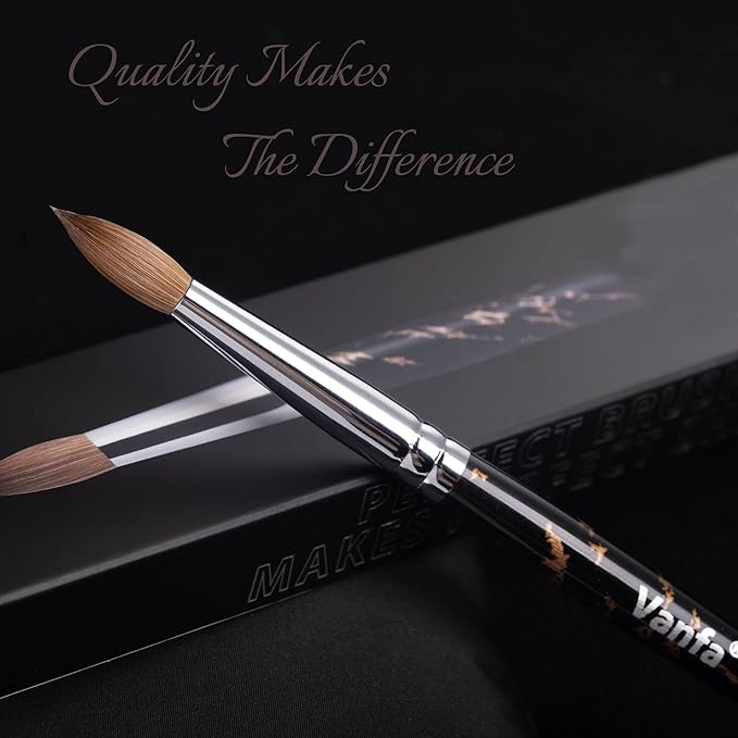 VANFA Acrylic Nail Brush with Pure Kolinsky Hair K08