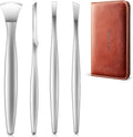 Pedicure Knife Set, 4PCS Professional Pedicure Tools for Feet, Ingrown Toenail Removal Blades Kit, Stainless Steel Corn Removers, Foot Scraper, Callus Shaver Foot Blades, Dead Skin Removal