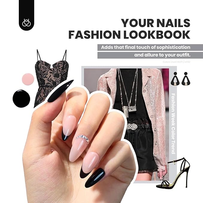 beetles 44pcs Gel Nail Polish Set - 36 Colors Colorful Muse Gel Polish Kit Pink Nude Red Yellow Green Black White Glitter Nail Kit Base Top Coat UV LED Needed Salon DIY Home Valentines Gift for Women