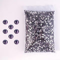 SS3-SS20 Crystal Glass Rhinestone Round Shape Flatbase Strass for DIY Nail Art Decorations Craft Making 14400PCS/Bag (SS8：2.3-2.4mm, Dark Purple)