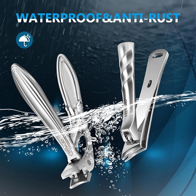 Nail Clippers&Toenail Clippers for Thick Nails for Seniors | Toe Nail Clippers Set for Ingrown Nails for Men | Manicure Kit &Nail Cutter for Women, Gift Idea
