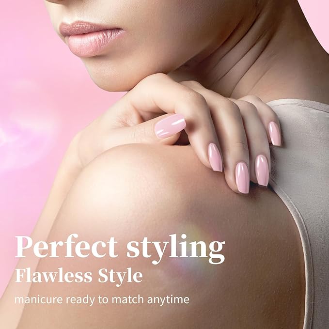 Buqikma French Gel Nail Tips Press-On Nails with Handle, 240PCS Half Matte False Nails, Soft Gel Tips for Full Cover Nail Extension Home DIY Professional Salon Use（120PP Box with Tips）