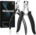 Wanmat Toenail Clippers, Professional Thick & Ingrown Nail Clippers for Men, Pedicure Clippers Toenail Cutter, Upgraded Toe Nail Clippers with Catcher and Non-Slip Handle