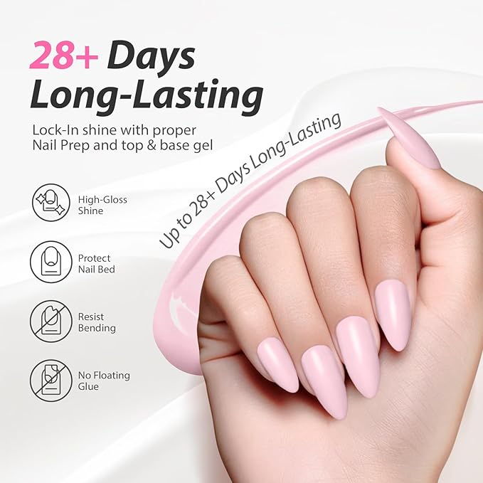 Makartt Ultra Pigmented Pink Gel Nail Polish 15ml One N'Done One-Coat Gel Polish Pink Soak Off High-Gloss Ceramic Shine, Salon-Grade UV Nail Art Manicure DIY Salon Home - Blush Talk