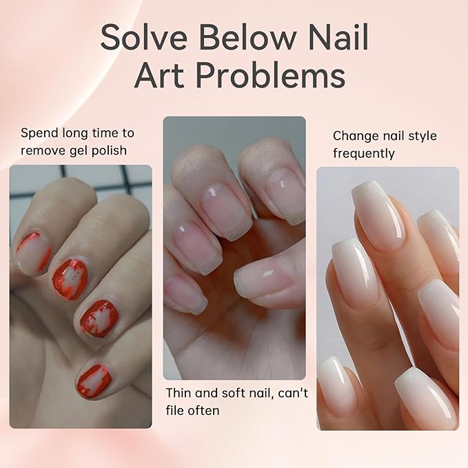Born Pretty Peel Off Base Gel, Peelable Base Gel Coat for Gel Polish, Peelable Clear Foundation for Use with U V LED Nail Lamp, Nail Practice U V Nail Lamp Required Perfect for Beginners 15ML