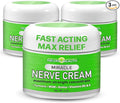 Miracle Nerve Cream - Maximum Strength - Turmeric and Arnica Blend for Neuropathy Discomfort Relief - Soothing Foot & Hand Formula with MSM, B6, E - Made in USA - 3 Pack
