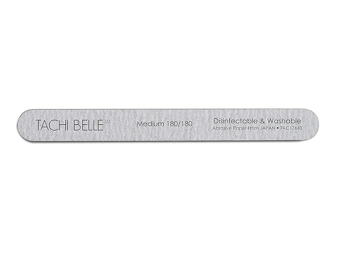 Tachibelle Premium JAPAN Abrasive 180/180 Medium Washable Zebra File Nail