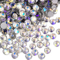 Blinginbox 1440 Pieces SS20/4.6-4.8mm Flat Back Crystal Rhinestones Round Gems for Nail Art,Moonlight