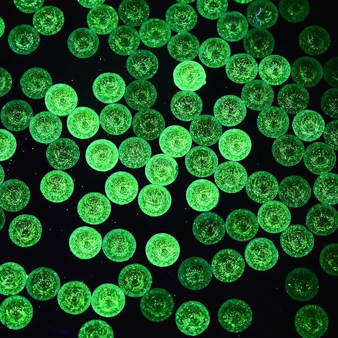 Blinginbox Flatback Rhinestones Round Gems, 1440pcs Luminous Series Glass Stones Neon Gems Non Hotfix Crystal Rhinestones for Nail Charms Crafts Clothes Tumblers,Lt.Peridot Luminous,SS10.