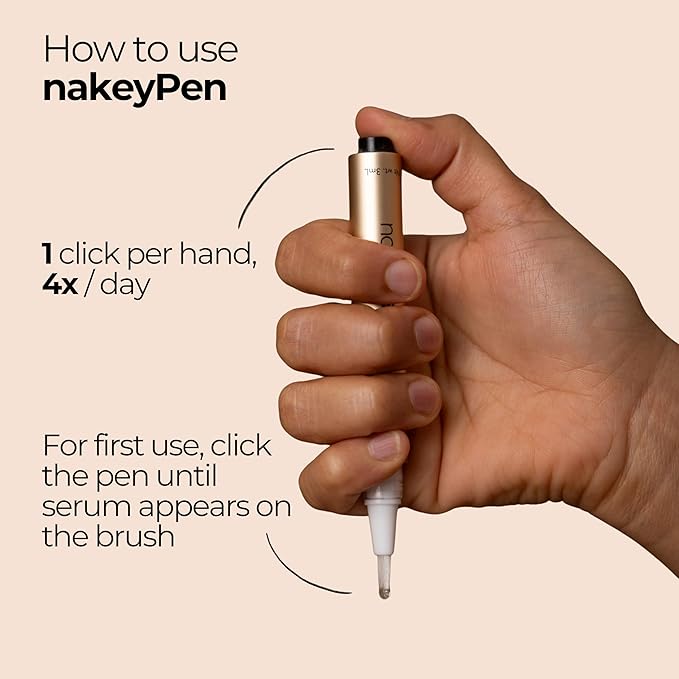 Nail Strengthener & Nail Hardener Serum | Fast-Absorbing Nail Care for Thin, Weak & Peeling Nails | Made with Niacinamide, Keratin, Peptide & Hyaluronic Acid | 45 day supply
