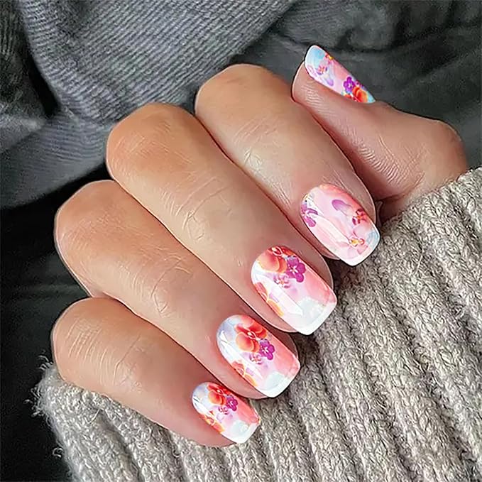 WOKOTO 300 Sheets Nail Foil Art Kit, Nail Foils Transfer Nail Art Stickers For Nails, Marble Flower Butterfly Leopard Stickers Gels Nail Polish Foil Transfer sheets Set Manicure Nails Art DIY