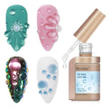 3D Nail Gel, Water Drop Gel Nail Polish Clear Sculpting Gel for Nail Art, Water Droplet Rain Drop Effect, for Design, Carving, Painting, Rhinestone Glue, Soak Off Manicure DIY Home 12ML