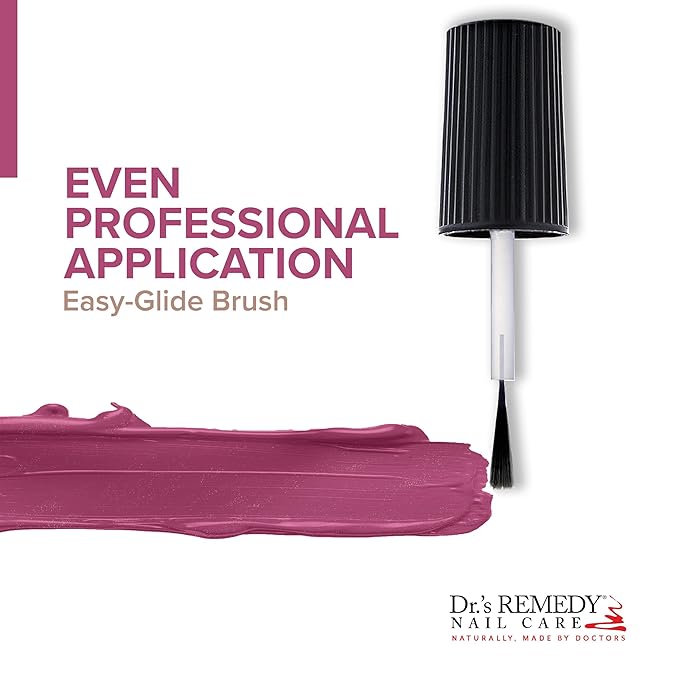 Dr’s Remedy Enriched Nail Polish: Non Toxic, All Natural, and Organic - Doctor Formulated: Strengthens, Restores, Heals, and Protects '24-Free' - PLAYFUL Pink