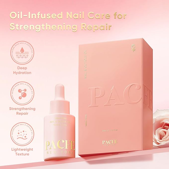 Cuticle Oil for Dry Cuticles – Hydrating Nail & Cuticle Care with Jojoba, Rose Oil & Vitamin E