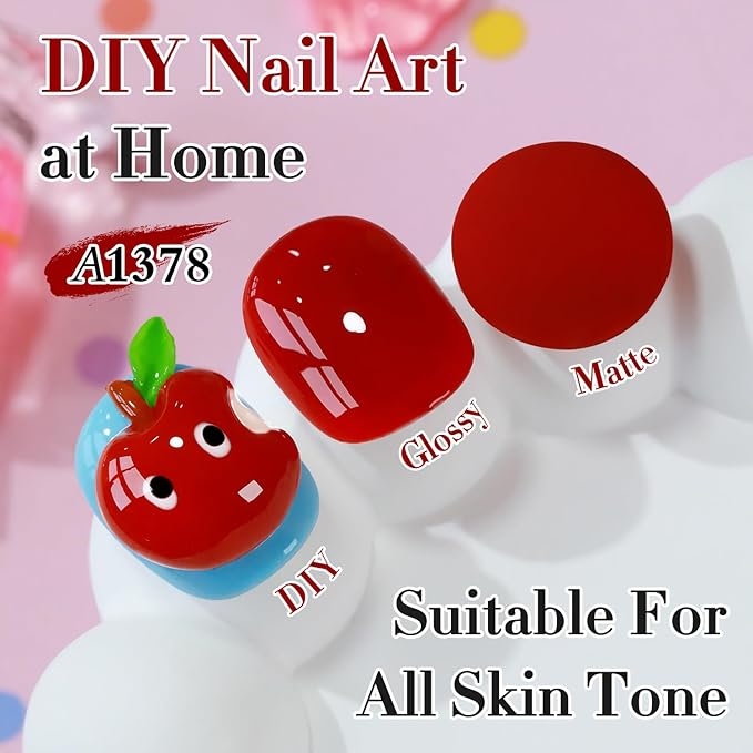 Double Rhythm 0.50 OZ Gel Polish Hema Free Same Color Same Bottle Golden Round Translucent Neutral Natural Milky 15 ML Jelly UV Polish Art DIY at Home (Dark Red-C1378)