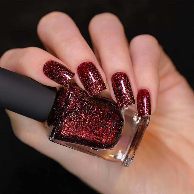 ILNP Carrie - Blood Red Holographic Nail Polish