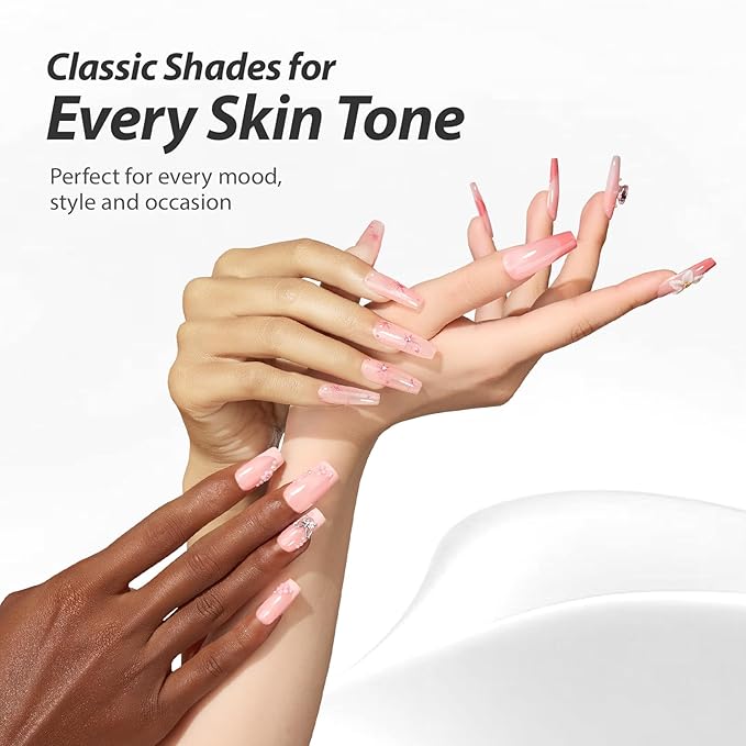 Makartt Jelly Pink Gel Nail Polish 15ml One N'Done Sheer Pink Gel Polish Soak Off High-Gloss Ceramic Shine, Salon-Grade UV Nail Art Manicure DIY Salon Home - Petal Tint