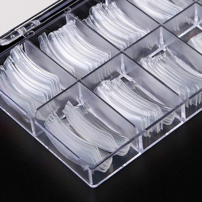 Nail Extension Form Tips Clear 100pcs Poly Gel Acrylic Nails Mold Artificial Dual Forms System UV Gel DIY Polish Manicure Tool 100PCs/Case with Scale