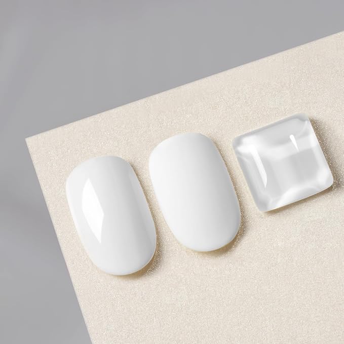 MAYCHAO 15ML Pure White Gel Nail Polish 1Pc Off White Nail Polish Soak Off UV LED Nail Gel Polish Nail Art Starter Manicure Salon DIY at Home, 0.5 OZ
