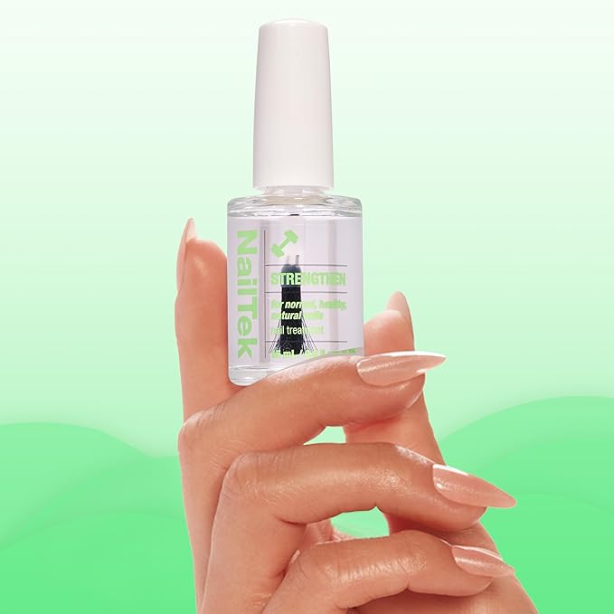 Nail Tek Nail Strengthener Formula 1 – Strengthening Nail-Polish Treatment for Normal & Healthy Natural Nails Growth, 0.5 fl oz