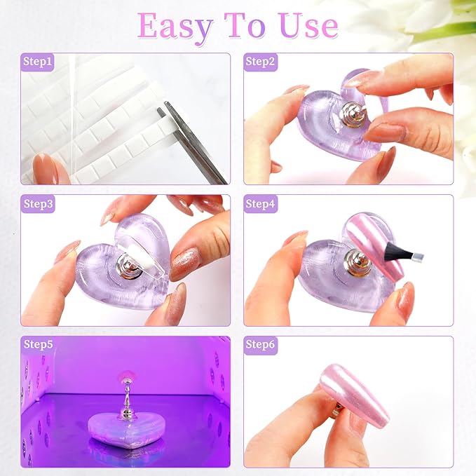 BQAN Nail Stand for Press Ons Nail Holder for Painting Nails, Nail Practice Tools with Reusable Putty - Nail Tech Must Haves Nail Supplies for Homes and Salons