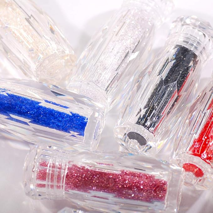 24000Pcs Of Mini Glitter Caviar Micro Crystal Beads 3D Nail Art Rhinestone Decorations DIY Manicure Accessories (diamond)