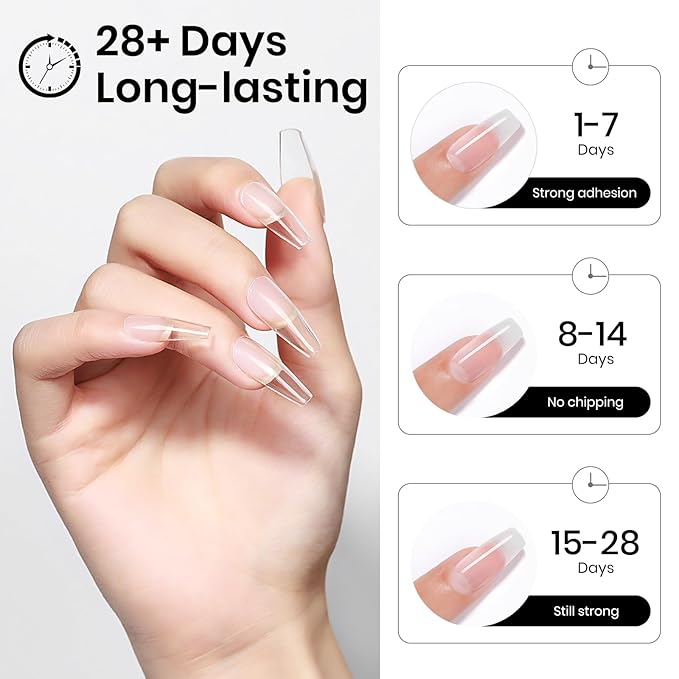 MIZHSE 30g Solid Builder Gel for Nails and 15g Rhinestone Glue, Clear Hard Nail Builder Gel 3D Sculpting Gels Non-Sticky U V LED Nails Charm Glue 3D Art Salon Home DIY