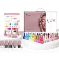 VENALISA VIP5 Gel Nail Polish Set of 65 Pcs With Color Book Pure Jelly Glitter Nail Colors Gel Polish Kit Soak Off UV Gel Salon Nail Art DIY at Home Manicure