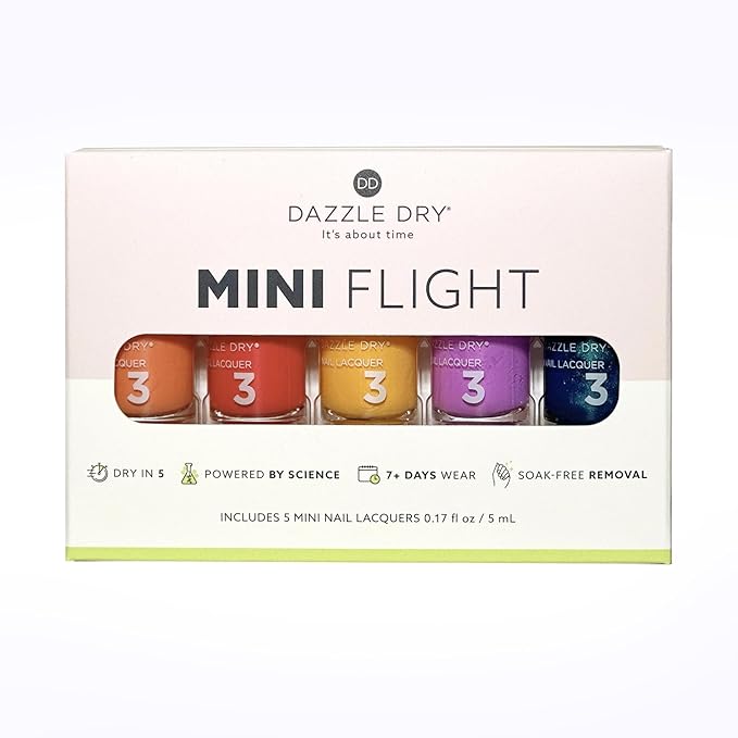 Dazzle Dry Mini Flight - Ticket to Paradise - 5 Mini Lacquers