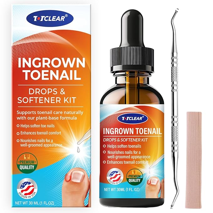 Ingrown Toenail Relief: Ingrown Toenail Tool for Men Women - Ingrown Toenail Removal Kit - Ingrown Toenail Corrector Drops - Ingrown Toenail Removal - Effective Solution for Ingrown Toenails - 30ml