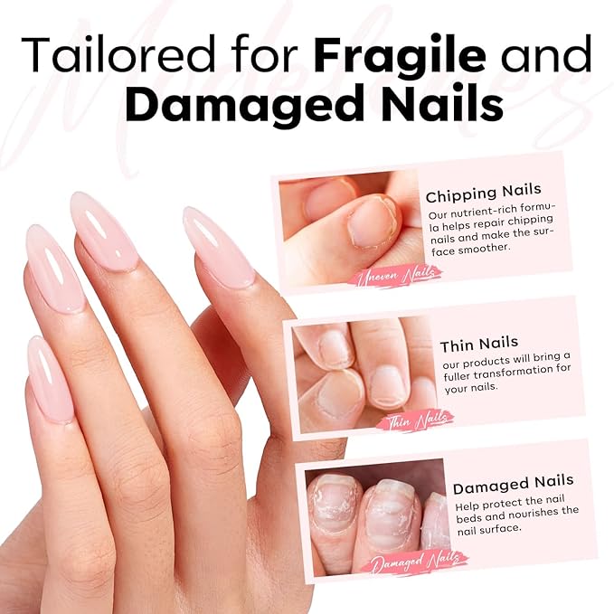 modelones Builder Rubber Gel Base Coat for Nails, Sheer Light Pink Rubber Base Gel Nail Polish for Strengthen Apex Building Extension Protect Weak Nails Long Last U V Manicure Gift for Women
