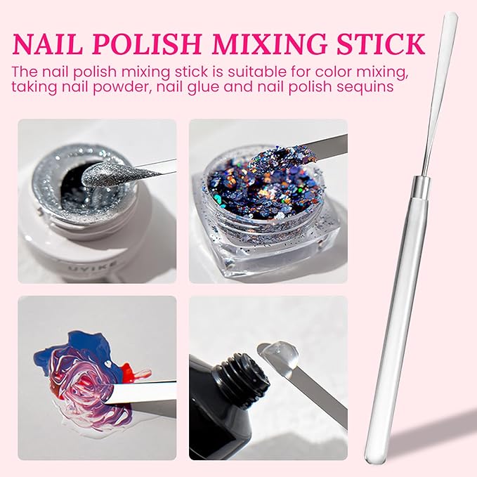 Nail Stand For Press On With Nail Art Brushes Nail Holder For Painting Practice Display Presson Nails Nail Art tools Set with Nail Dotting 3D Sculpting tools, Practice Kit Tech (Clear, Large)
