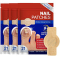 Nail Patches for Toenails & Fingernails – 63Pcs Parches para uñas con hongos, 8-Hour Fungus Nail Care Repair Stickers for Damaged Nails, for Extra Strengthening, Safe for Sensitive Skin