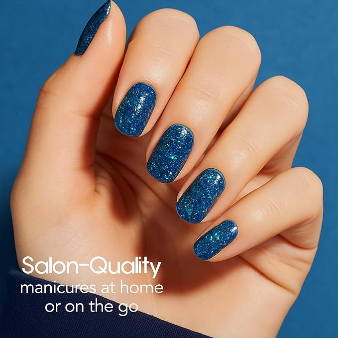 Color Street Oceans Apart Glitter Nail Strips