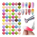 150 PCS Nail Sponges For Ombre Nail Art Supplies Brushes Design Tools Nail Tech Must Haves Accessories With 1 PCS Grab Pen for Salon And Home (Colorful, Medium Pack)