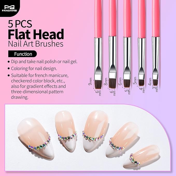 FANDAMEI 33pcs Nail Art Tools, Nail Art Brushes, 31pcs Nail Brushes For Nail Art, Nail Brushes, Nail Dotting Tool, Nail Art Brush For Nail Design, Nail Brush Set, Nail Art Palette, Nail Design Tools