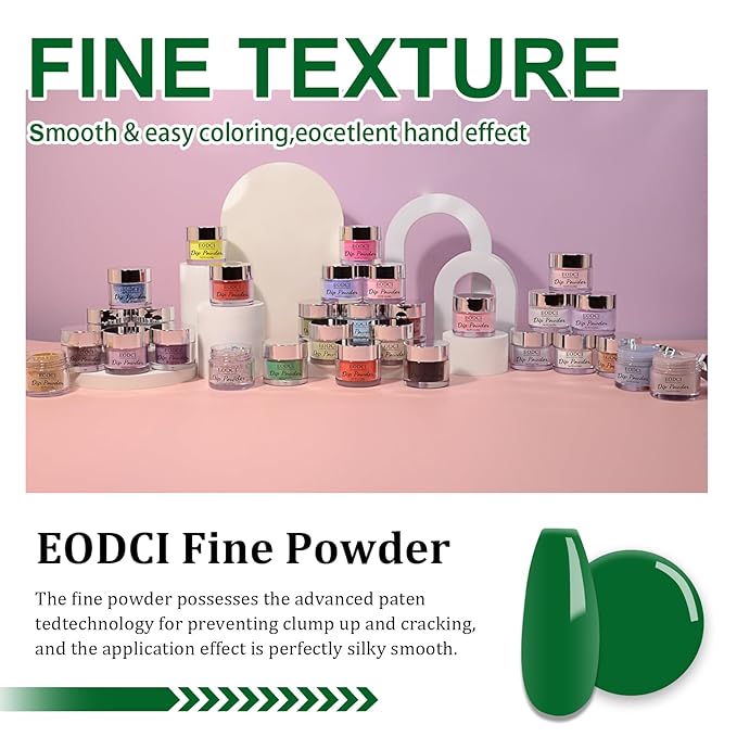 Christmas Green Dip Powder, 1oz Nail Dipping French Powder Pro Collection System, Salon DIY Nail Art Starter, Odor-Free & Long-Lasting, No Lamp Needed