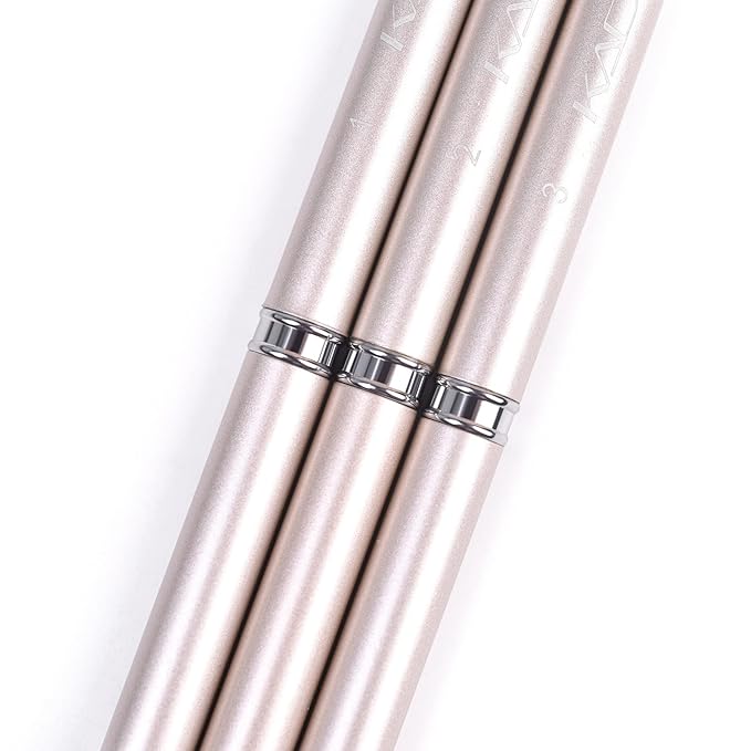 KADS Nail Art Liner Brushes Kolinsky Nail Art Brush Liner Brush UV Gel Polish Painting Nail Design Brush Metal Handle Nail Drawing Pens 8/15/20mm (8mm+15mm+20mm)