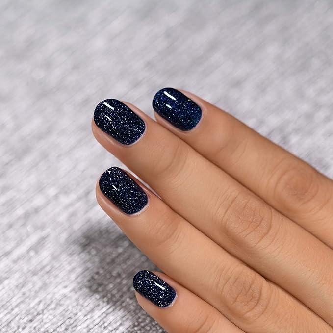 ILNP You Up? - Deep Navy Blue Holographic Nail Polish, 7-Free, Non-Toxic, Vegan, Cruelty Free, 12ml