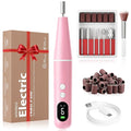 Electric Nail Drill Kit, Electric Nail File Cordless Nail Drill Machine for Acrylic Gel Dip Powder Nails, Professional Portable Manicure Pedicure Rechargeable Lightweight for Home Salon Use