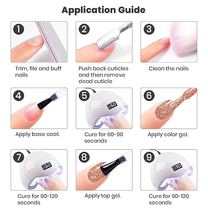 RARJSM Glitter Gel Nail Polish Rose Gold Sparkly Iridescent Rainbow Shimmer Clear Pink Holographic Nail Gelpolish Soak off L e d U V Curing Required 15ml High Pigments Gel for Home Manicure Nail Art