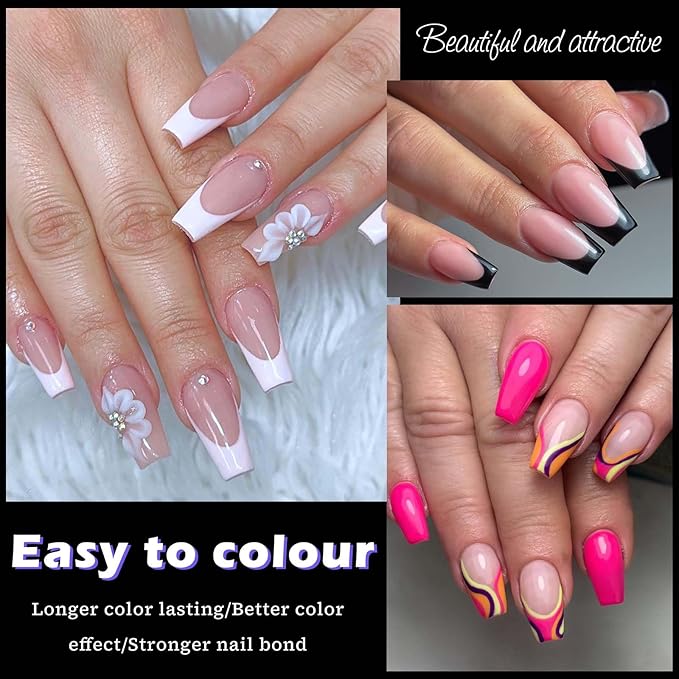 240pc Medium Gel Nail Tips Coffin Fake Nails Clear Press ons Nail, Medium Coffin Nails Tips Acrylic Nails Extension Soft Gel Nails Tip Full Cover False Nail Clear Artficial Fingernail