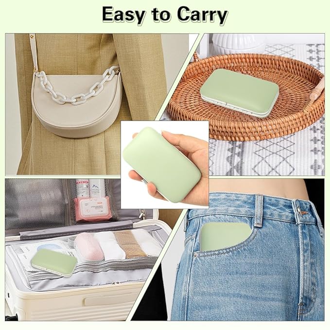 Manicure and Pedicure Kit, Manicure Kit, Nail Clipper Set, Manicure Set, Nail Clippers for Men Women,Travel Nail Clippers Kit, Personal Care Set, Grooming Kit Gifts for Women Friendsgiving(Sage Green)