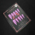 Handmade Press on Nails Short False Nails with Gothic 3D Design Victorian Easy Apply Size S