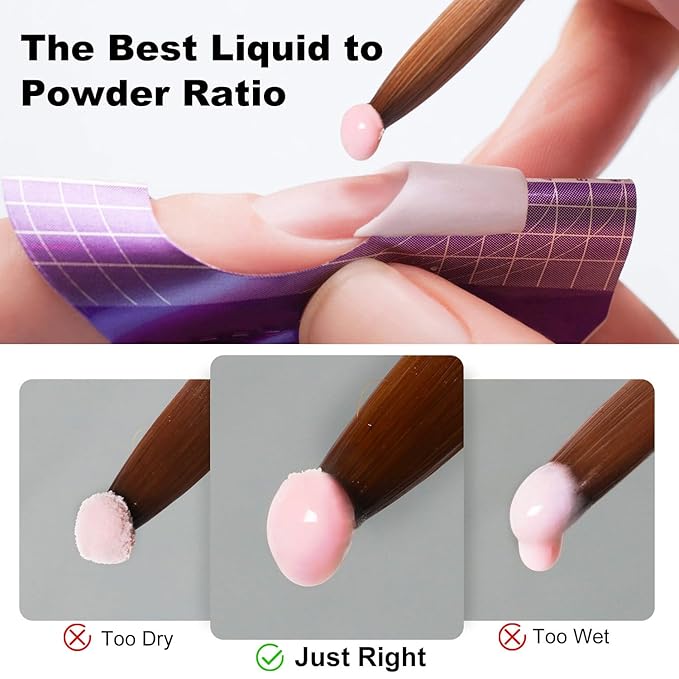 Acrylic Nail Kit Starter Set Acrylic Powder Nail Drill U V Light with Tools Decoration Everything for Beginners Home Salon Gift Set
