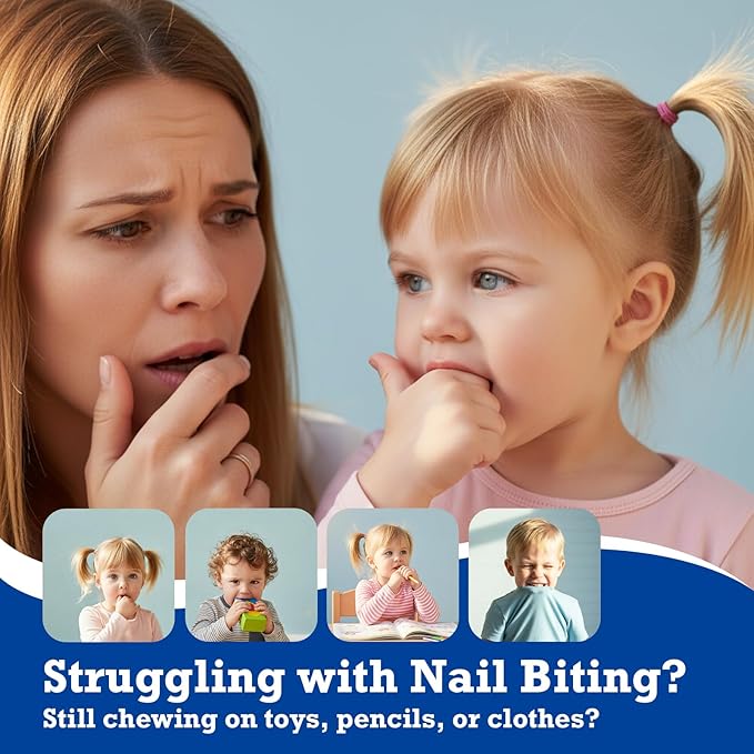 ByeBite Nail Biting & Thumb Sucking Solution – Natural Day & Night Nail Care Duo | Bitter Nail Protection Cream + Nail Nourish Cream | Plant-Based Formula | Helps Encourage Healthy Nail Habits